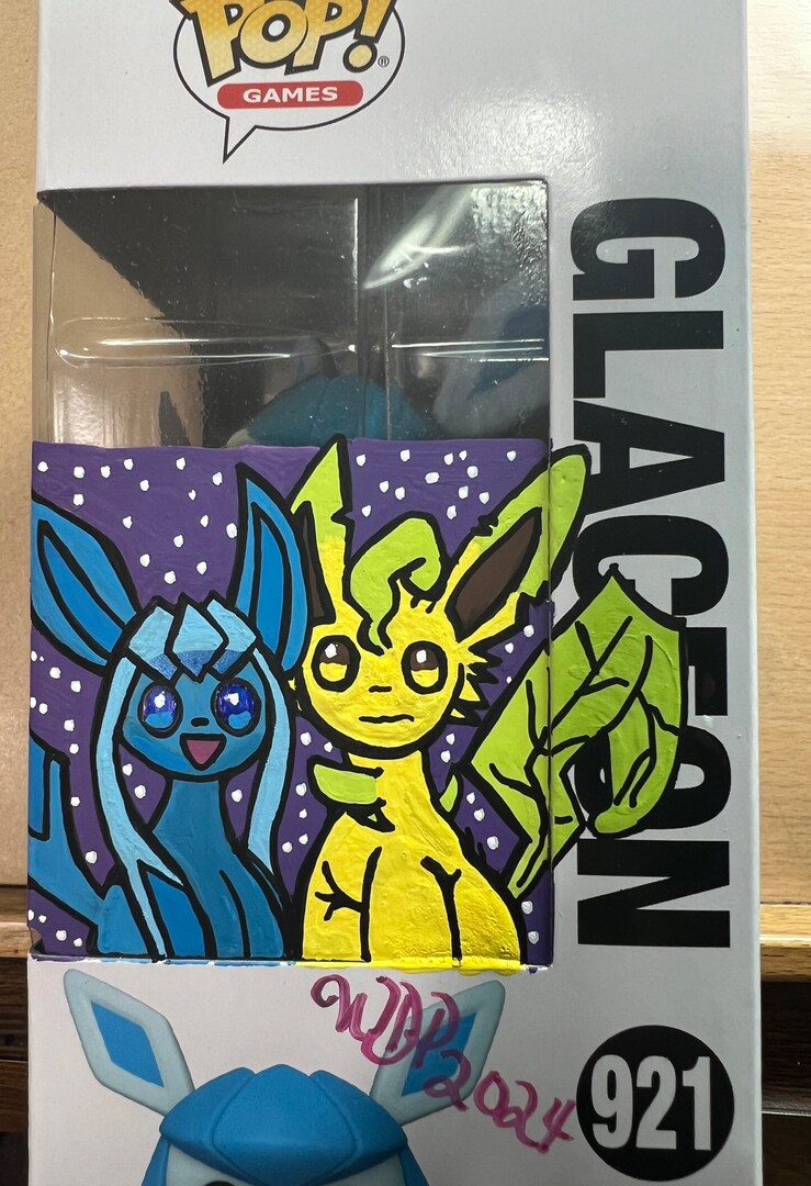 Glaceon-Pokemon-Custom Paint Funko Pop MakerPlace by Michaels